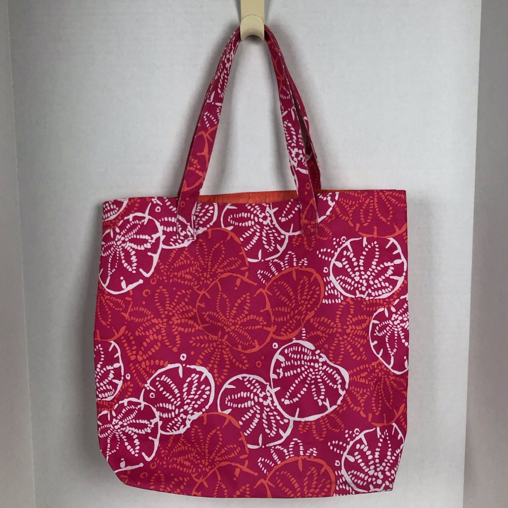 Lily Pulitzer Estee Lauder Pink White Tote 💜HP !! - Picture 2 of 4